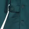 Cárdigan estampado cuello inferior ropa de enfermera Hospital doctor traje de manga larga con abertura ropa de trabajo de invierno ropa de belleza