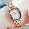 GEDI2021 Novo Relógio de Aço Rosa Dourado Feminino Estilo Coreano Moda Casual Strass À Prova D'água Quartzo Relógio Feminino