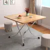 Mesa dobrável para uso doméstico, mesa de jantar para apartamento pequeno, dormitório, portátil para uso externo, adequada para montar barracas, mesa quadrada ou redonda, rápida de guardar