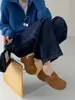 Zapatos de mujer elegantes de estilo coreano con suela gruesa, nuevo modelo de otoño 2026, zapatos versátiles de punta redonda para mujer con suelas elásticas, otros estilos de verano