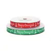 Cinta Decorativa Transfronteriza para Árbol de Navidad con Letras, Accesorios Textiles, Lazo de Cinta para Árbol de Navidad Hecho a Mano DIY