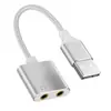 Usb para 3,5 milímetros conversor de placa de som externa computador fone de ouvido microfone dois em um alto-falante adaptador de áudio
