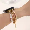 Adequado para Apple Watch Crystal Puxador Pulseira Apple Adequado para 38/40/41/42/44/45/49mm