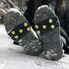 Crampons de Cinco Dentes Prontos de Silicone para Crianças Crampons de Cinco Dentes Coberturas de Sapato Antiderrapantes Externas em TPE Crampons de Montanhismo de 5 Dentes