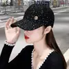 Gorra de Béisbol para Mujer Estilo Coreano Sombrero Otoño e Invierno Moda Ins Celebridad Cibernética Lentejuelas Gorra Engrosada para Mujer Tendencia