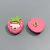 Suministro transfronterizo de botones de alta pata de frutas y verduras de dibujos animados lindos, componentes de accesorios hechos a mano para DIY, botones decorativos de metal de alta pata