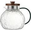 Atacado Bark Pot Vidro Glacier Chaleira de Água Fria Grande Capacidade Resistente ao Calor Doméstico Padrão de Martelo Japonês Chaleira de Água Fria Flor e Capim Bule