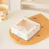 Caja para tarta de huevo Mei Niang de 2/4/6 granos con ventana 63-80g caja para pastel de luna caja para pastel bola verde caja para galletas