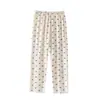 Calça de Maternidade Ajustável Xiyue Nova Coleção Primavera/Verão Algodão Seda Gelada 2026 Suporte para Barriga Pós-Parto Calça de Dormir para Gestantes