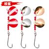 Anzuelo Único de Manivela Manual Rotatorio con Lentejuelas 4.5g Cebo Artificial Metálico Señuelo Duro Tricolor Comercio Electrónico Transfronterizo Señuelo de Pesca Caña de Pescar