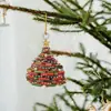 Nuevo colgante plano de acrílico transfronterizo para árbol de Navidad, taza y estantería.
