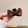 Pinza para el Cabello de Lazo a Cuadros de Lana, Tamaño Pequeño, Pinza de Gama Alta para Flequillo Lateral, Pasador, Pinza de Tiburón para Cabello Semirecogido, Accesorio para el Cabello