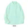 Algodón Puro Lavado, Sin Bolsillo, Manga Larga, Camisa Lisa de Color Sólido para Mujer, Cárdigan Holgado Liso, Top con Cuello de Solapa, En Stock al por Mayor