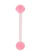 Comercio Electrónico Transfronterizo Más Vendidos Labret de Lengua Multicolores Perlados Varilla Suave UV Bolas de Repuesto para Piercing de Lengua Directo del Fabricante