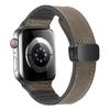 Adecuado para Apple Watch Correa de silicona de cuero genuino Apple Watch Correa de muñeca magnética de 49/45/44 mm para hombres y mujeres