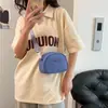 2025 Nova Carteira Simples Casual de Moedas Nylon Versátil Estilo Ocidental Bolsa Transversal de Ombro para Pendurar Pequena para Pendular Mulheres Transfronteiriça