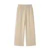 Pantalones Anchos de Forro Polar Doble Cara de Lyocell para Mujer 2026 Otoño/Invierno Nuevo Estilo Casual Suaves Caídos Pantalones de Traje de Pierna Recta