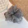 Laço de Cabelo de Rede com Estampa de Leopardo Coreano para Rabo de Cavalo Alta Elasticidade Não Danifica o Cabelo Acessório de Cabelo de Flor Acessório de Cabelo para Coque