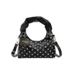 Bolso único de lunares estilo coreano para axila para mujer, nuevo bolso de hombro de nicho para el verano de 2026, bolso de mano retro francés, bolso tipo dumpling