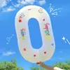 Decorações de Aniversário Temáticas da Peppa Pig Painel de Fundo em KT Balões com Números Decorações de Cena para Festa de Primeiro Aniversário de Menino Menina