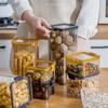 Tarro hermético de cocina, caja hermética de plástico para el hogar, tarro de almacenamiento, tarro transparente para cereales, caja para guardar especias, tarro para guardar alimentos