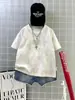 Venta Directa de Fábrica Camiseta de Verano Tie-Dye para Niños Algodón Sorona Holgada de Manga Corta Moda Bordada para Niños Mayores