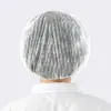 Gorro Rayado Desechable de Tela No Tejida Extra Grande de 24 pulgadas, Grosor 18g, Tipo Champiñón, Personalizado para Uso en Fábrica de Alimentos