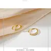 Argolas de Nariz Prateadas Galvanizadas Transfronteiriças, Piercings de Nariz, Ear Cuffs, Brincos de Diamante Finos, Argolas de Lábio Únicas Boêmias Europeias e Americanas, Acessórios de Orelha Unissex