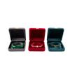 Joyero de franela redondeado con forma de embrión de hierro, caja para guardar joyas, caja para anillos, caja para empaquetar colgantes, caja para pulseras