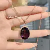Colgante Topacio Aguamarina Explosivo Color Huevo de Paloma Aretes Tesoro Anillo Violeta Traje Diamante Rosa Argyle Mujer