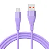 Cable de Datos de Silicona Líquida Cómodo 6A Carga Súper Rápida Adecuado para Cable de Carga de Teléfono Móvil Apple Huawei Android 100W