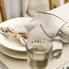 1/2/6/10 Piezas Tela de Servilleta Beige con Borde de Cierre Marrón Verde, Adecuada para Bodas, Día de San Valentín y Decoración del Hogar