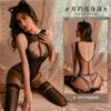 Ropa interior sexy Manyan tirantes sexys perspectiva entrepierna abierta tipo cheongsam calcetines de una pieza medias sexys una generación de 9322