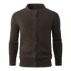 Jaqueta Cardigan Suéter Casual Solto Masculino Outono e Inverno Transfronteiriço, Engrossado, Moda e Tendência Suéter de Tricô Solto