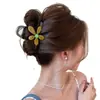 Pinza para el Cabello para Mujer, Pasador Floral de Alta Gama para la Parte Trasera de la Cabeza, Tamaño Mediano para Cabello Fino, Pinza de Tiburón para Peinar el Cabello, Accesorio para el Cabello