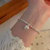 Pulsera de Perlas Irregulares Francesas Pulsera para Mujer Nicho Lujo Ligero Exquisita Moda Oro Media Pulsera Accesorios de Pulsera
