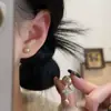 Un Colgante de Mariposa Pavimentado con Circonitas Multiusos Pendientes de Perla Estilo Retro Elegante Color Champaña Clásico de Oficina Elegante Mujer