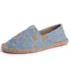 Novo Estilo Venda Direta da Fábrica Moda Casual Alpargatas Masculinas e Femininas, Sapatos Tecidos de Palha, Slip-On de Lona Respirável Sapatos Preguiçosos