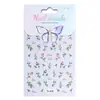 Pegatinas para Uñas Flor de Rosa Estampada en Oro 5D Grabadas Tridimensionales Lujo Flor de Rosa Dorada Pegatinas de Arte para Uñas Accesorios Modelo Tj