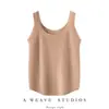 Chaleco sin mangas 100% Cachemir Puro para Mujer, Cuello Redondo, Corte Ajustado, Prenda de Punto Interior Capa Base, Calidez Otoño/Invierno