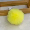 Pompones de piel sintética de conejo en stock, bolas de peluche hechas a mano, accesorios de piel artificial, colgantes, accesorios para ropa, zapatos y sombreros, bolas multicolor