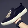 Mocassins casuais slip-on masculinos plus size de fronteira Temu, sapatos slip-on de cano baixo, mocassins masculinos