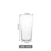 Copo de Vidro Transparente Fino para Uso Doméstico, Copo de Leite, Copo Simples para Bebidas Frias na Sala de Estar, Copo de Suco e Cerveja