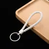 Llavero de Cordón de Cuero Trenzado Lanyard para Llaves de Cuero Accesorio Colgante de Coche de Alta Gama Regalo Pequeño para Actividades Al por Mayor en Stock