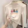 Ropa interior térmica con forro de forro polar para niños, colección otoño e invierno, camiseta de manga larga de cuello alto para niñas, nuevo estilo 2026, top cálido, ropa para niños
