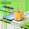 Cargador de cubitos de hielo pequeño de 30 W para venta al por mayor del fabricante, adaptador de carga rápida para teléfono móvil de doble puerto A+C, adecuado para cargadores Huawei y Apple