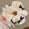 Goma para el pelo de niña con lunares y encaje, scrunchie de tela, estilo francés dulce, versátil, linda para coleta, accesorio para el pelo, estilo Ruth