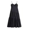 Vestido Feminino de Primavera 2025 Transfronteiriço Europeu e Americano, Ajustado ao Corpo, com Alças Finas, Costas Abertas, Estilo Sutiã de Alça