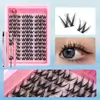 Set de Pestañas Postizas Naturales Estilo Americano Comercio Exterior Transfronterizo Espiga de Trigo Fina Tallo Delgado 10-16 mm para Ojos Redondos para Realzar la Apariencia de los Ojos