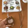 Collar Colgante Estrella de Dopamina para Mujer, Estilo Minimalista Dulce y Fresco, Accesorio de Cadena Larga para Sudadera, Cadena para el Cuello Versátil y a la Moda